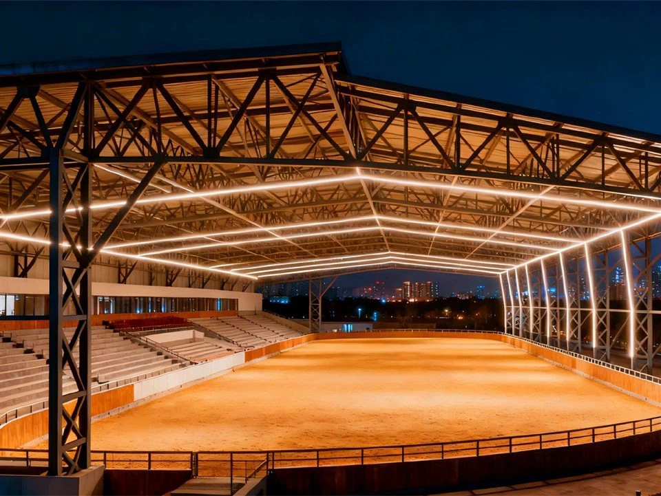 night-view-steel-frame-riding-arena-with-grandstand